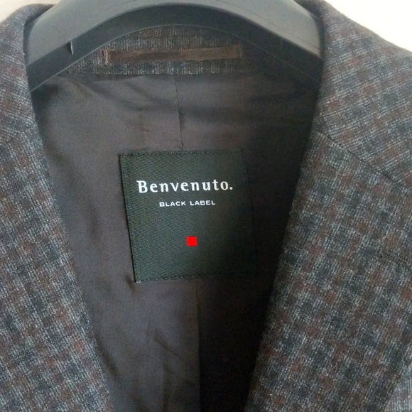 Benvenuto Black Label checkered wool suit jacket - Picture 4 of 10